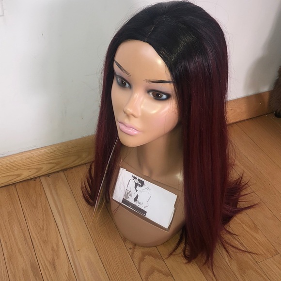 ✨DREW WINE RED 26” STRAIGHT Cos Play WIG *NWT* main image 6